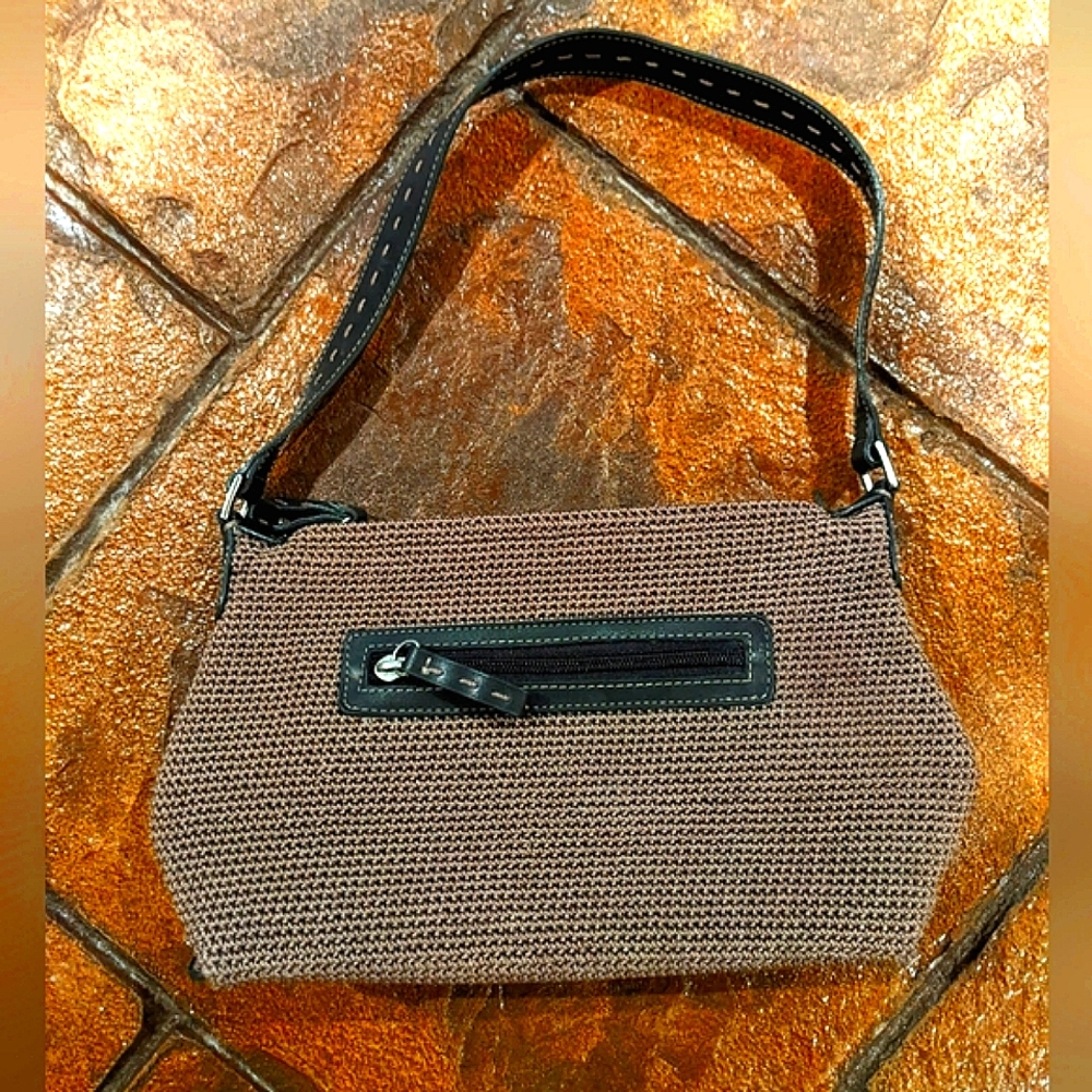 Sak chocolate zippered shoulder bag